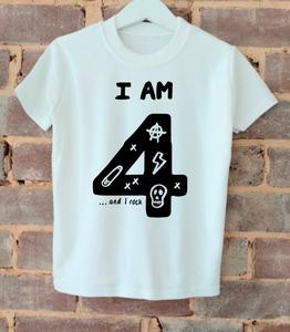 I AM 4 ...and i rock t-shirt
