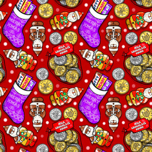 Christmas Chocs (Ruby Red) - Kids Skirt