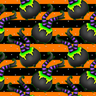 Bad Witch (Orange Stripe) Dress