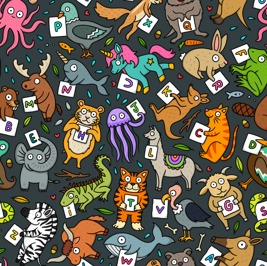 Animal Alphabet Shorts