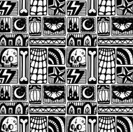 Mono Goth Dress