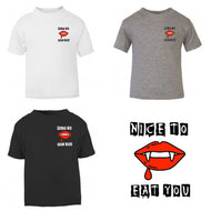 Nice To Eat You T-Shirt (Grey) 1-2 years