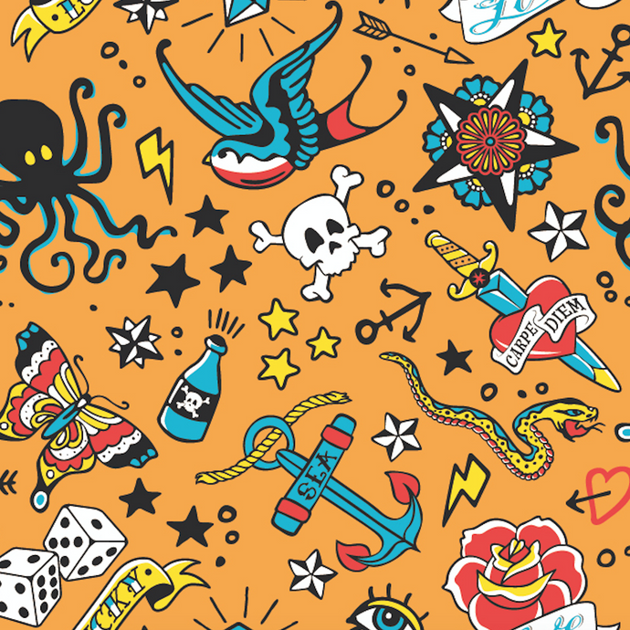 Old School Tattoo - Kids Skirt