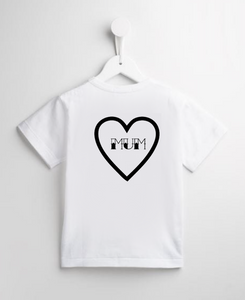 Mum Heart T-Shirt 0-3 months