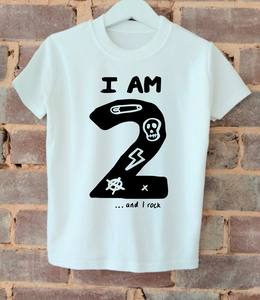 I AM 2 ...and i rock t-shirt