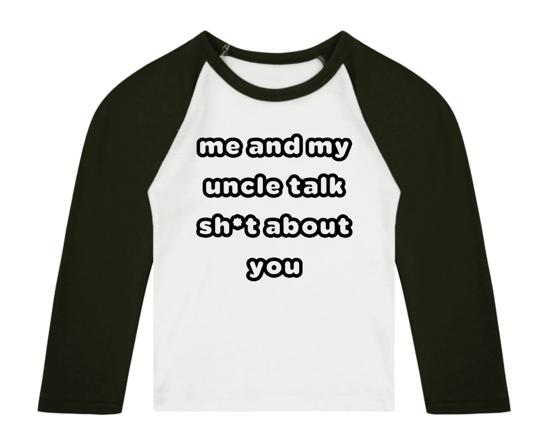 ME AND MY UNCLE 3/4 length sleeve Raglan T-Shirt