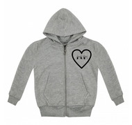 Mum Heart Zip Up Hoodie