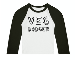 Veg Dodger 3/4 length sleeve Raglan T-Shirt