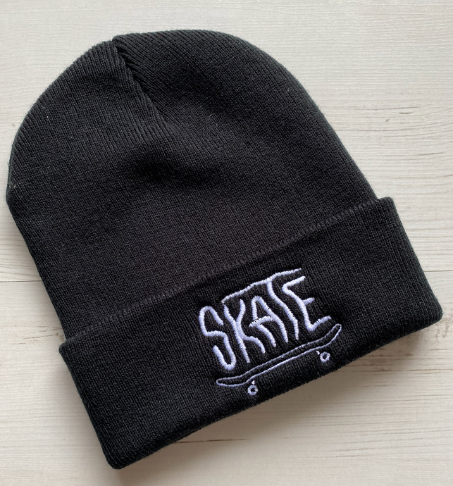 Embroidered Beanies - SKATE