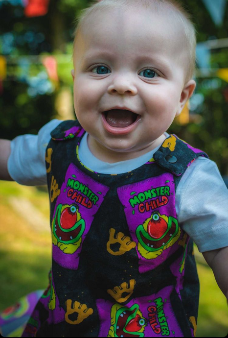 Monster Child (Black) Romper