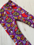 Christmas Chocs (Purple) Leggings