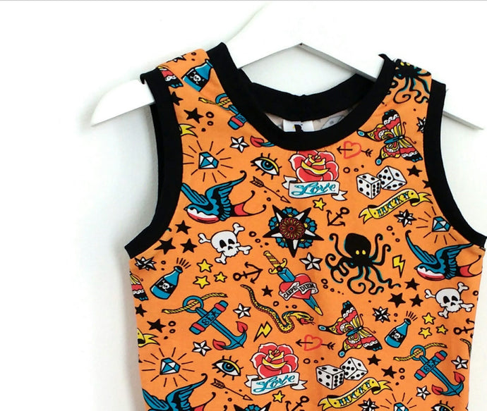 Old School Tattoo Vest